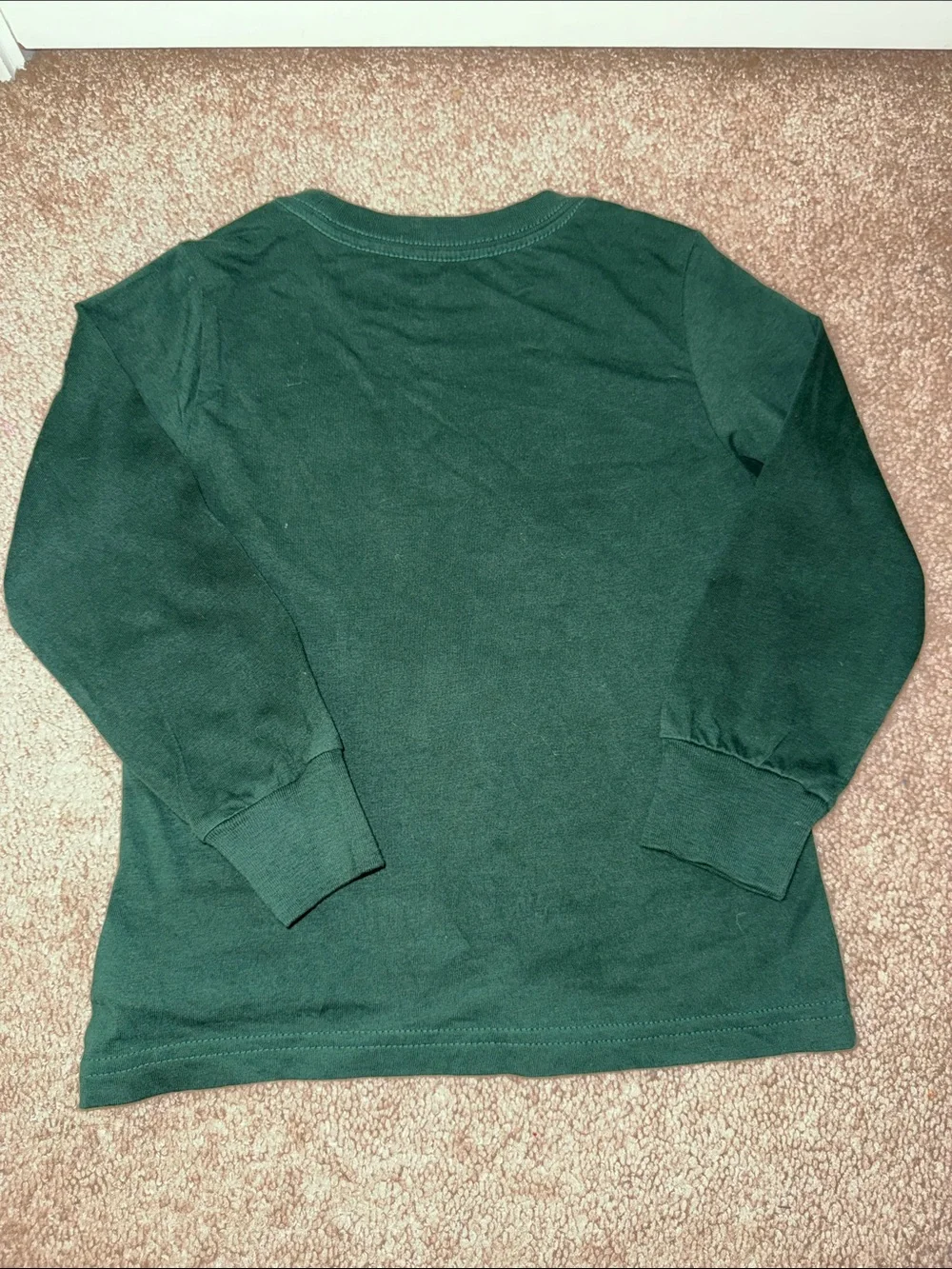 Ralph Lauren Kids Polo Bear Long-Sleeve Tee - Forest Green with Red Bear Graphic